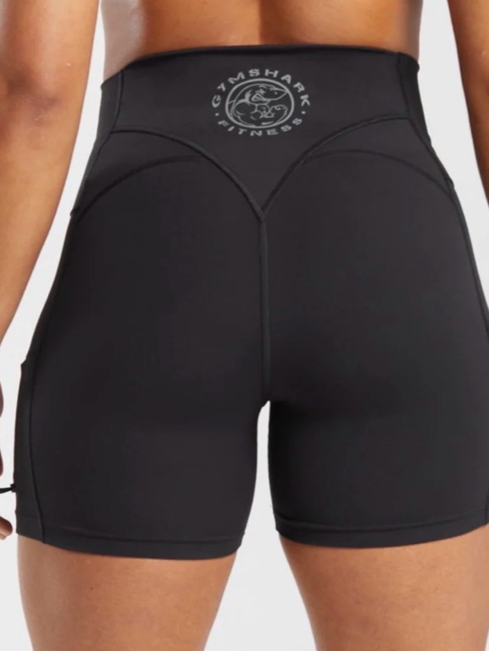 Gymshark Black Legacy Logo Tight Shorts Size XS